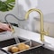 Kibi Fusion Single Handle Pull Down Kitchen & Bar Sink Faucet - Brushed Gold KKF2017BG - alternate 8